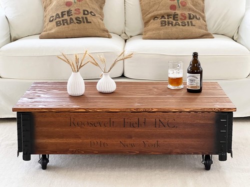 Table basse bois massif - bois,