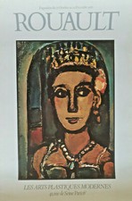 Rouault - Affiche originale d'exposition - Arts plastiques modernes - 1980