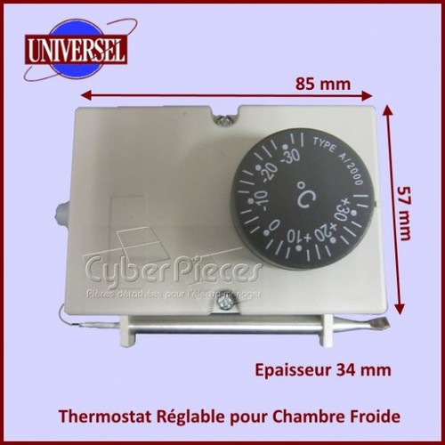 Thermostat réglable pour - thermostat,