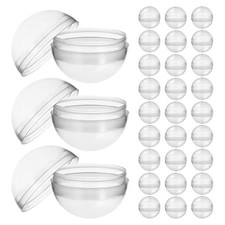  60 Pcs Gélules Vides Capsules Rondes Boules En Plastique Remplies