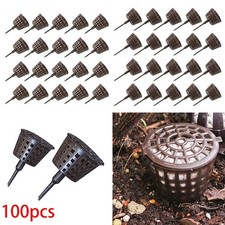100pcs Bonsai Succulentes Engrais Panier Avec Couvercle Fournitures De Jardinage