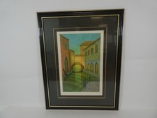- Canal à Venise -lithographie originale signée numérotée toffoli