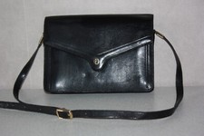 DIDIER LAMARTHE Sac Vintage Epaule Cuir Veau Noir BON ETAT