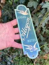 Rare Plaque Emaillée Cycles ALCYON  & Motos & Paris & Ancienne & France