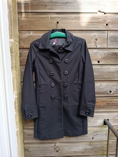 Manteau long noir double - manteau,