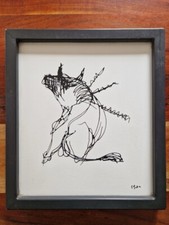 Pierre François René Duffaure plaque émaillée Neuhaus "taureau" n°421/710 email