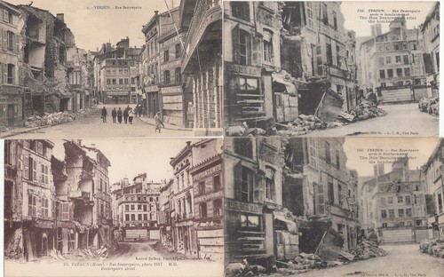 Lot old postcards war - postcards,