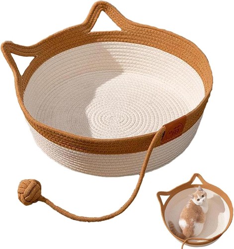 Lit chat coton tissé - lit,