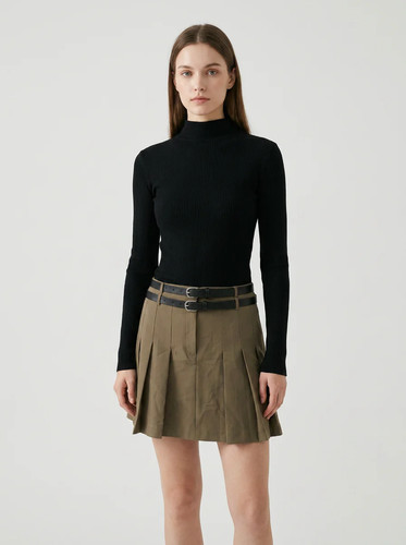Robe pull noire jupe - pull, et
