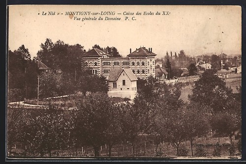 Cpa montigny sur - montigny-sur-loing,, vue