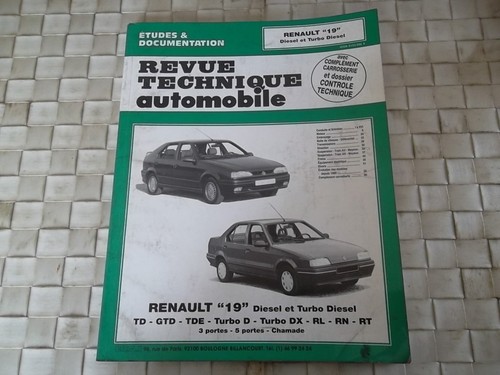 Revue technique renault - revue, 19