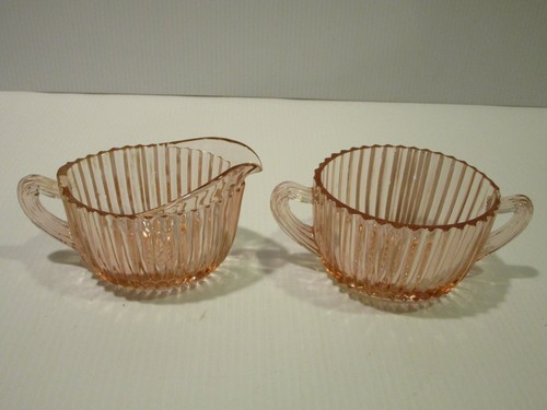 Vintage pink depression glass - pink,