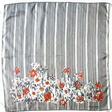 - PIERRE CARVIN Foulard   soie  TBEG  vintage Scarf 75x77 cm