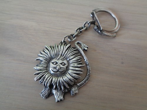 Porte cle metal - cle, lion