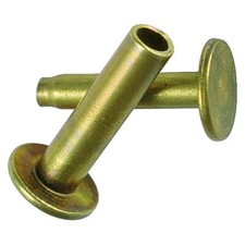 6 rivets laiton à frapper Ø