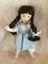 Ancienne poupee Franklin Heirloom SYLVIA NATTERER (créatrice Petitcollin ) bleu