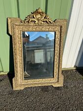 "Miroir ancien style Napoléon III – Cadre doré richement sculpté, époque XIXe"