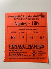 TICKET MATCH CHAMPIONNAT DE