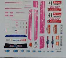 decalcomanie decals 1/43 renault clio r3 var 2008 n41