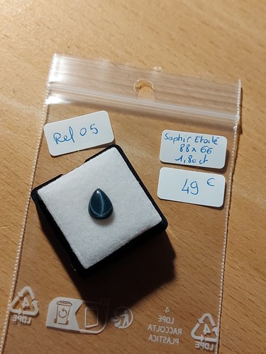 Saphir étoilé bleu - , cabochon