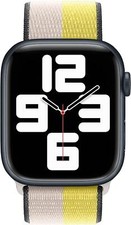 Véritable Apple Montre Nylon Sport Boucle Bande 44mm/45mm/46mm Avoine Lait /