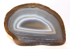 Top Oeil Agate Naturel Bleu - 12.5x8.5cm - à poser minéraux pierre collection