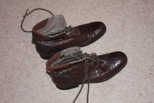 Bottines à lacets en cuir