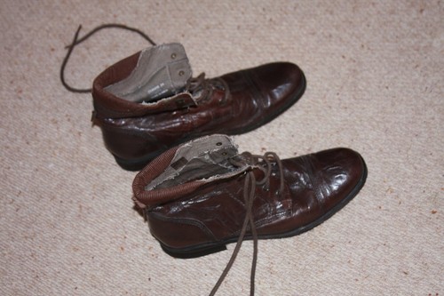 Bottines lacets cuir - bottines, en