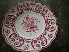 Assiette Desvres décor