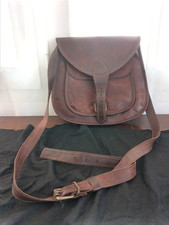 Sac besace à bandoulière de qualité - Cuir de dromadaire - Artisanat indien