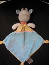 Doudou plat girafe - doudou, jaune
