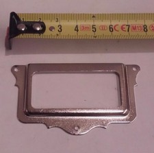 Porte-étiquette acier nickelé