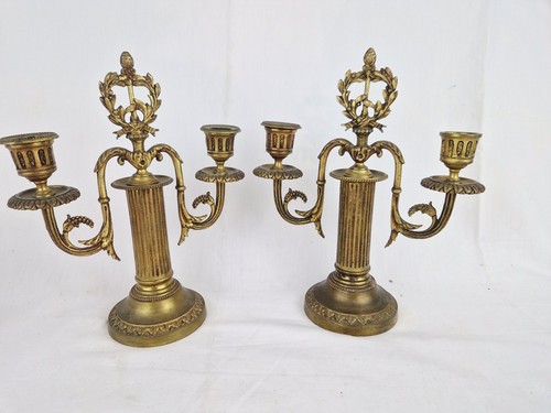 Paire chandeliers flambeaux - chandeliers,