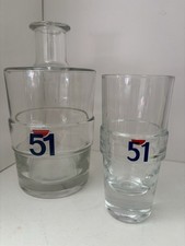 Carafe et son verre Pastis 51