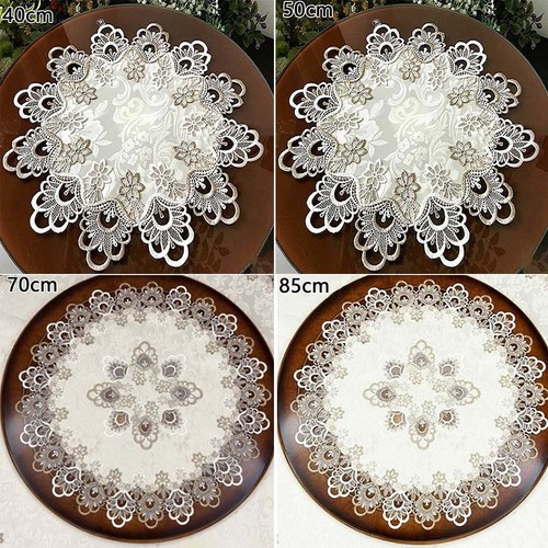 Nappe ronde avec dentelle