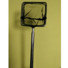 Aquarium de poisson crevet carré rétractable petit betta filet (noir)