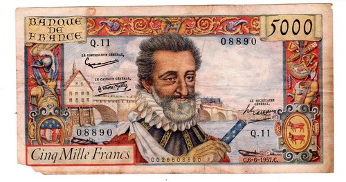 France billet 5000 francs - billet,