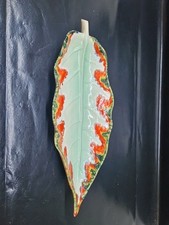 Grand plat feuille céramique - grand,