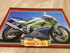Kawasaki ZXR 750 J1 1991 ZXR750 fiche carte moto passion collection Atlas