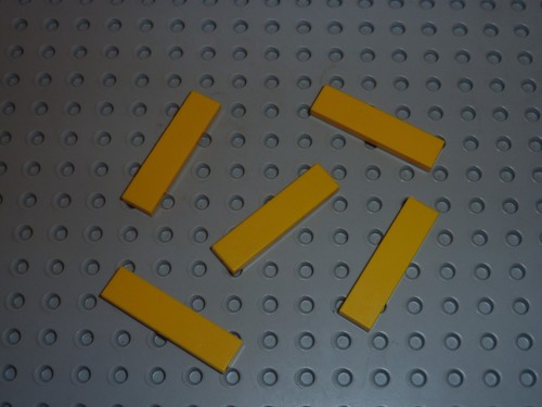 Lego yellow tile x - x, ref