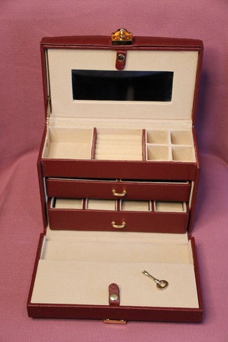 Coffret bijoux cuir - coffret,