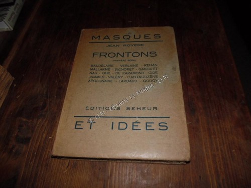 1932 masques frontons jean - 1932.masques, frontons.jean