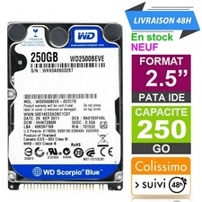 Disque dur 2.5" IDE 250 Go Western Digital PATA interne Pc portable 250 GB NEUF