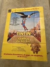 Tintin et le Temple du Soleil Affiche ORIGINAL Poster 120x160cm 1969 Herge