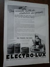 cireuse ELECTRO LUX  entretien