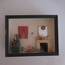 Cadre boite vitrine Noël fait