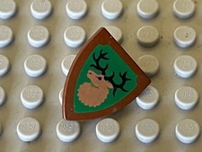 Bouclier LEGO Shield Triangular with Forestman 3846p48 / set 6077 6079 6054 6071