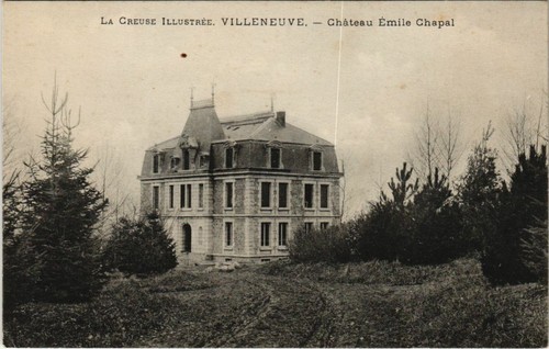Cpa villeneuve chateau emile - cpa,