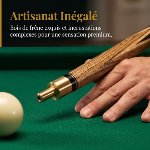 Queue billard en frêne - de, 3/4