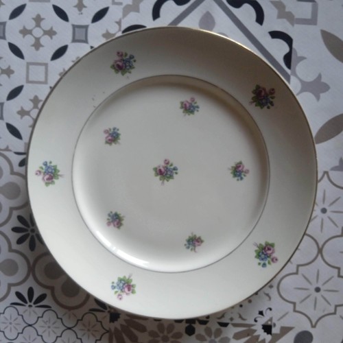 Assiette plate moulin - plate, des